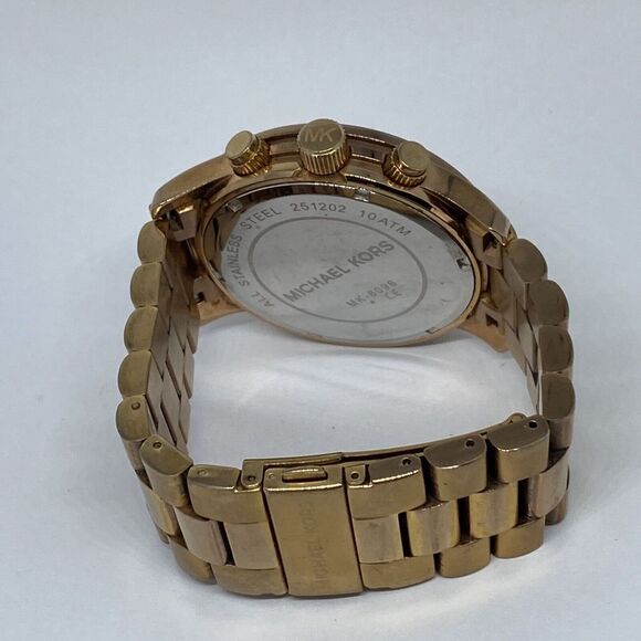 Michael Kors Runway MK8096 Womens Stainless Steel Analog Dial Quartz Watch MP816 - Picture 11 of 12